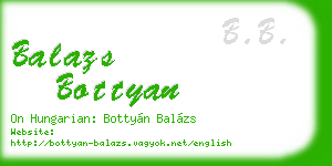 balazs bottyan business card