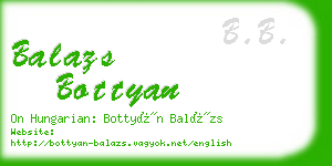 balazs bottyan business card